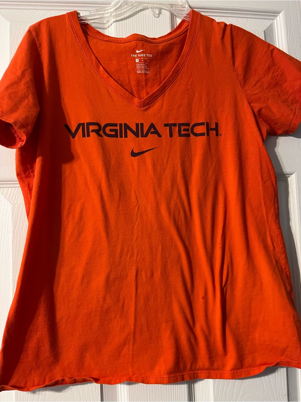 Women’s Virginia Tech Orange Nike V-neck Tee